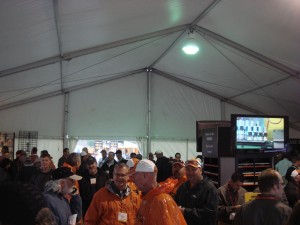 Inside the Ditch Witch tent at ICUEE 5/10/2009