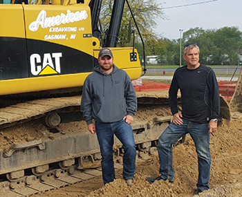 Saginaw sewer excavation